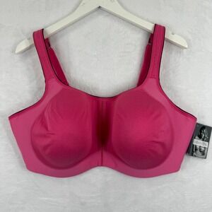 Dominique Pink Full Coverage High Impact Sports Bra 42G 6100 New With Tags